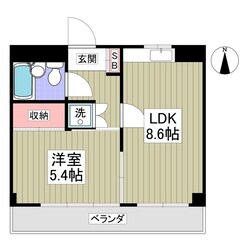 竹林マンションⅡの物件間取画像